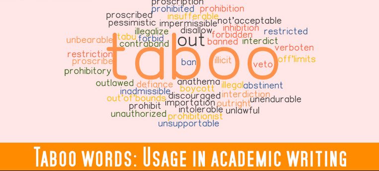 Insights on the Use of Taboo Words IN Academic Writing