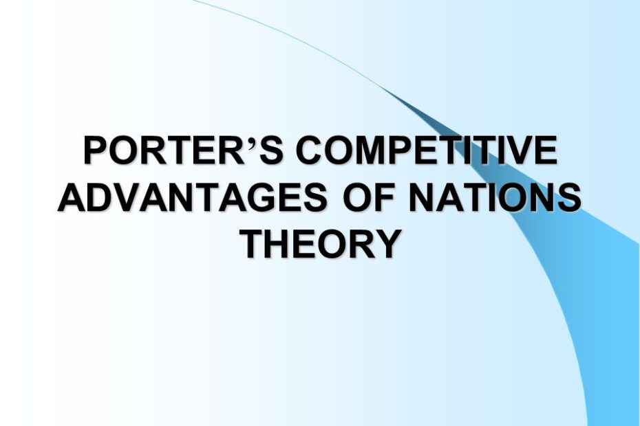 The competitive advantage of a nation: m Porter's approach to globalization